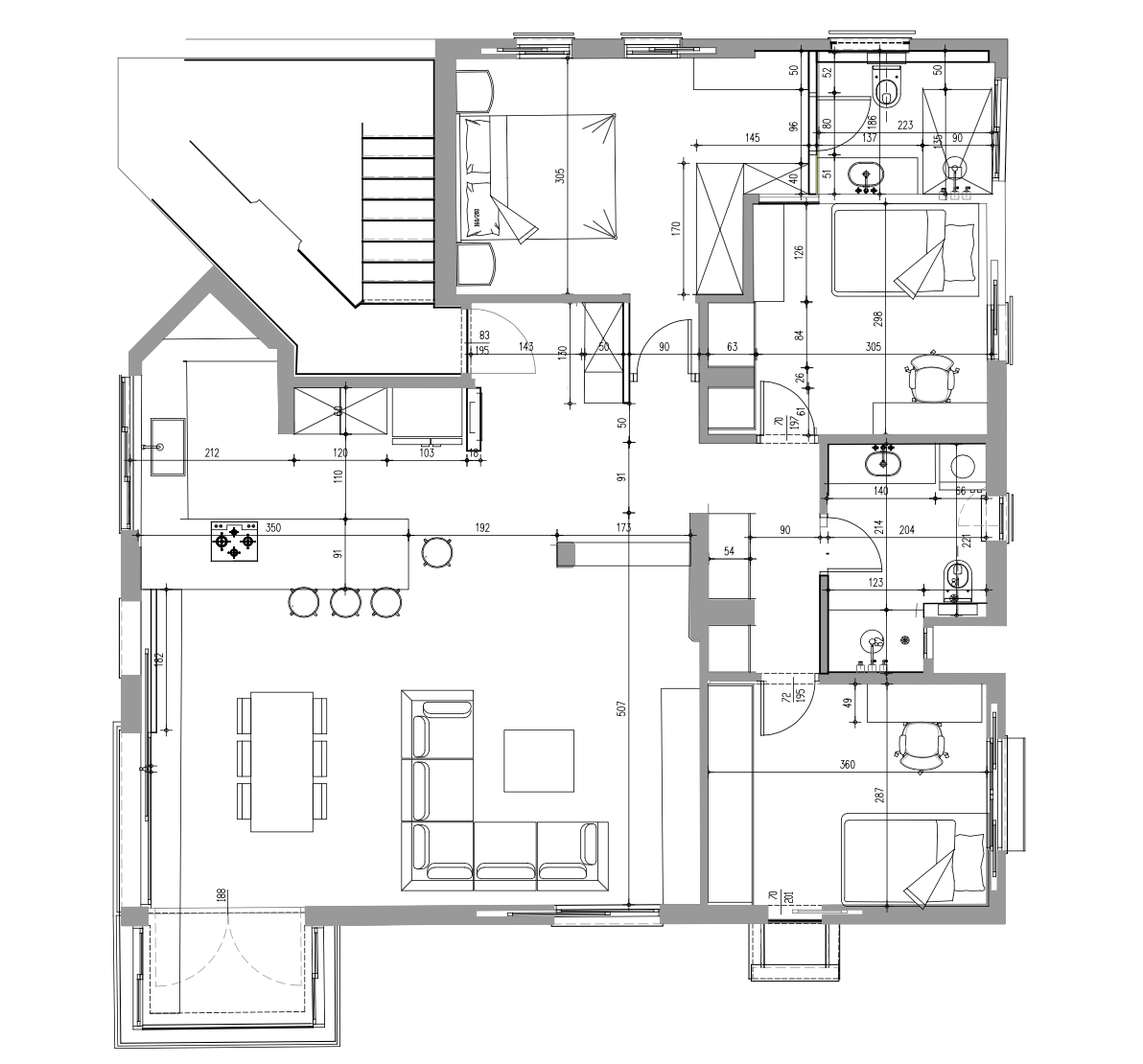 Apartment in Colour process, view 2