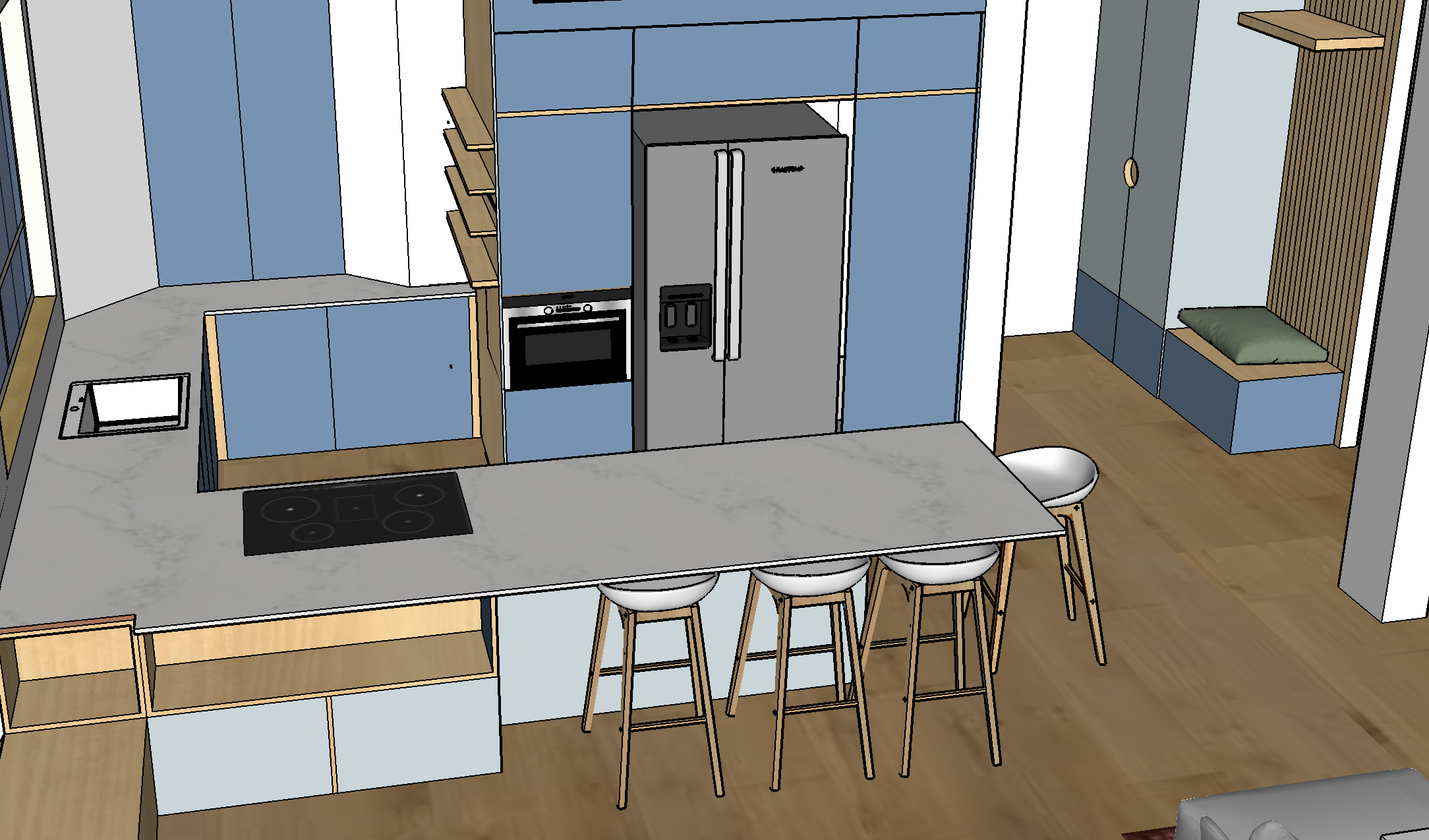 Apartment in Colour process, view 3